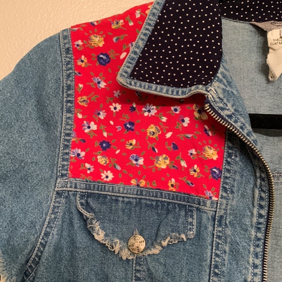Super cute vintage denim crop shirt - Picture 2 of 4